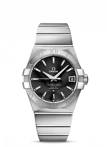 Omega Constellation Co-Axial 38 Stainless Steel / Black 123.10.38.21.01.001 Omega Constellation Co-Axial 38 Stainless Steel / Black 123.10.38.21.01.001