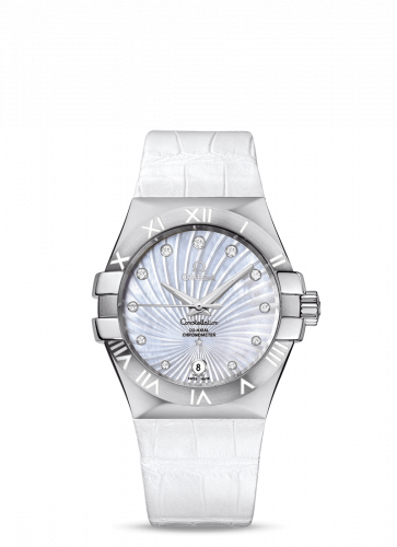 Omega Constellation Co-Axial 35 Stainless Steel / MOP Supernova / Alligator 123.13.35.20.55.001 Omega Constellation Co-Axial 35 Stainless Steel / MOP Supernova / Alligator 123.13.35.20.55.001