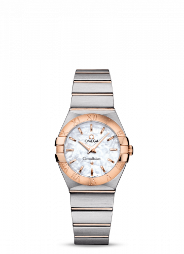Omega Constellation Quartz 27 Brushed Stainless Steel / Red Gold / MOP 123.20.27.60.05.001 Omega Constellation Quartz 27 Brushed Stainless Steel / Red Gold / MOP 123.20.27.60.05.001
