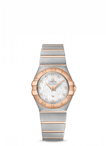 Omega Constellation Quartz 27 Brushed Stainless Steel / Red Gold / Silver Silk 123.20.27.60.52.002 Omega Constellation Quartz 27 Brushed Stainless Steel / Red Gold / Silver Silk 123.20.27.60.52.002