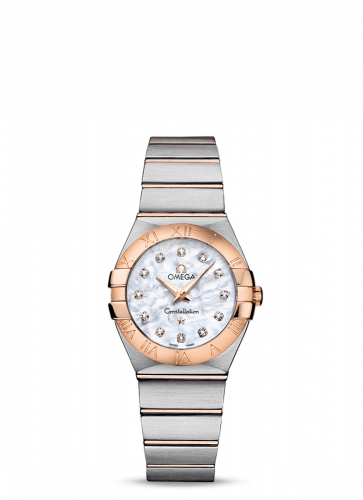 Omega Constellation Quartz 27 Brushed Stainless Steel / Red Gold / MOP 123.20.27.60.55.001 Omega Constellation Quartz 27 Brushed Stainless Steel / Red Gold / MOP 123.20.27.60.55.001