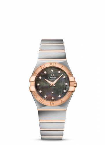 Omega Constellation Quartz 27 Brushed Stainless Steel / Red Gold / Tahiti MOP 123.20.27.60.57.006 Omega Constellation Quartz 27 Brushed Stainless Steel / Red Gold / Tahiti MOP 123.20.27.60.57.006