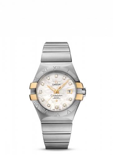 Omega Constellation Co-Axial 31 Stainless Steel / Yellow Gold Claws / MOP 123.20.31.20.55.004 Omega Constellation Co-Axial 31 Stainless Steel / Yellow Gold Claws / MOP 123.20.31.20.55.004