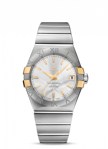 Omega Constellation Co-Axial 38 Stainless Steel / Yellow Gold Claws / Silver 123.20.38.21.02.005 Omega Constellation Co-Axial 38 Stainless Steel / Yellow Gold Claws / Silver 123.20.38.21.02.005