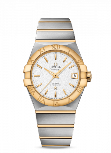 Omega Constellation Co-Axial 38 Stainless Steel / Yellow Gold / Silver Slik 123.20.38.21.02.006 Omega Constellation Co-Axial 38 Stainless Steel / Yellow Gold / Silver Slik 123.20.38.21.02.006