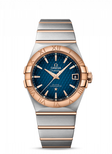 Omega Constellation Co-Axial 38 Stainless Steel / Red Gold / Blue Lozenge 123.20.38.21.03.001 Omega Constellation Co-Axial 38 Stainless Steel / Red Gold / Blue Lozenge 123.20.38.21.03.001