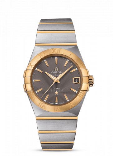 Omega Constellation Co-Axial 38 Stainless Steel / Yellow Gold / Grey 123.20.38.21.06.001 Omega Constellation Co-Axial 38 Stainless Steel / Yellow Gold / Grey 123.20.38.21.06.001