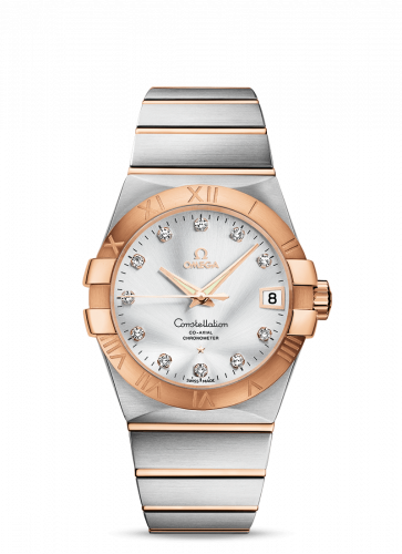 Omega Constellation Co-Axial 38 Stainless Steel / Red Gold / Silver 123.20.38.21.52.001 Omega Constellation Co-Axial 38 Stainless Steel / Red Gold / Silver 123.20.38.21.52.001