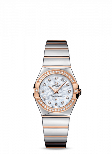 Omega Constellation Quartz 27 Polished Stainless Steel / Red Gold / Diamond / MOP 123.25.27.60.55.005 Omega Constellation Quartz 27 Polished Stainless Steel / Red Gold / Diamond / MOP 123.25.27.60.55.005