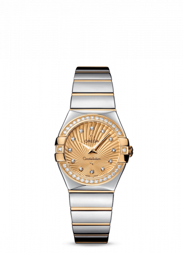 Omega Constellation Quartz 27 Polished Stainless Steel / Yellow Gold / Diamond / Champagne Supernova 123.25.27.60.58.002 Omega Constellation Quartz 27 Polished Stainless Steel / Yellow Gold / Diamond / Champagne Supernova 123.25.27.60.58.002