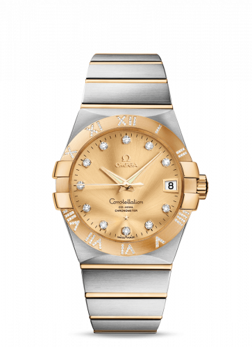 Omega Constellation Co-Axial 38 Stainless Steel / Yellow Gold / Diamond / Champagne 123.25.38.21.58.002 Omega Constellation Co-Axial 38 Stainless Steel / Yellow Gold / Diamond / Champagne 123.25.38.21.58.002