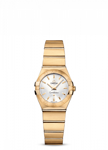 Omega Constellation Quartz 24 Brushed Yellow Gold / Silver 123.50.24.60.02.002 Omega Constellation Quartz 24 Brushed Yellow Gold / Silver 123.50.24.60.02.002