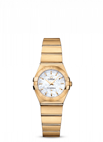 Omega Constellation Quartz 24 Brushed Yellow Gold / MOP 123.50.24.60.05.002