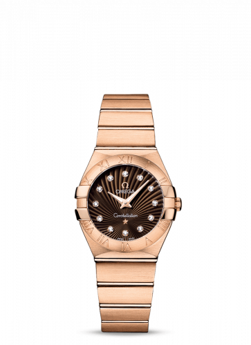 Omega Constellation Quartz 27 Brushed Red Gold / Brown Supernova 123.50.27.60.63.001 Omega Constellation Quartz 27 Brushed Red Gold / Brown Supernova 123.50.27.60.63.001