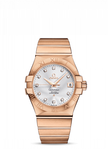Omega Constellation Co-Axial 35 Red Gold / Silver 123.50.35.20.52.001