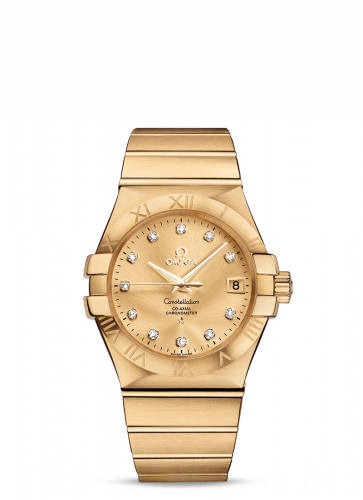 Omega Constellation Co-Axial 35 Yellow Gold / Champagne 123.50.35.20.58.001