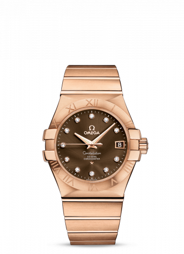 Omega Constellation Co-Axial 35 Red Gold / Brown 123.50.35.20.63.001 Omega Constellation Co-Axial 35 Red Gold / Brown 123.50.35.20.63.001