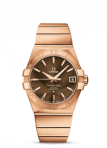 Omega Constellation Co-Axial 38 Red Gold / Brown 123.50.38.21.13.001