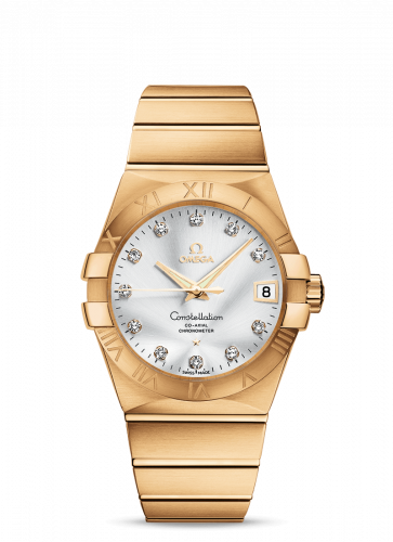Omega Constellation Co-Axial 38 Yellow Gold / Silver 123.50.38.21.52.002 Omega Constellation Co-Axial 38 Yellow Gold / Silver 123.50.38.21.52.002