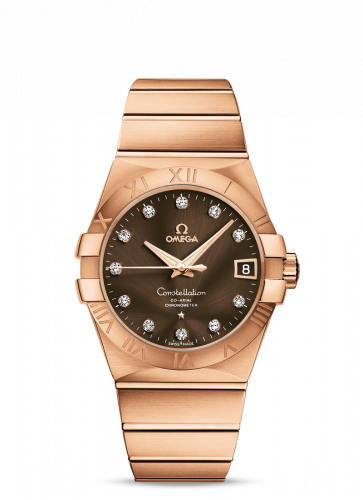 Omega Constellation Co-Axial 38 Red Gold / Brown 123.50.38.21.63.001 Omega Constellation Co-Axial 38 Red Gold / Brown 123.50.38.21.63.001