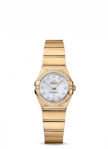 Omega Constellation Quartz 24 Brushed Yellow Gold / Diamond / MOP Supernova 123.55.24.60.55.003 Omega Constellation Quartz 24 Brushed Yellow Gold / Diamond / MOP Supernova 123.55.24.60.55.003