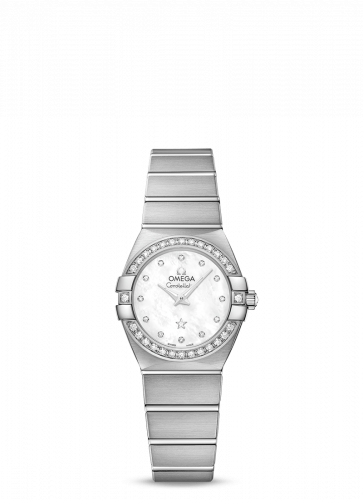 Omega Constellation Quartz 24 Brushed White Gold / Diamond / MOP 123.55.24.60.55.017 Omega Constellation Quartz 24 Brushed White Gold / Diamond / MOP 123.55.24.60.55.017