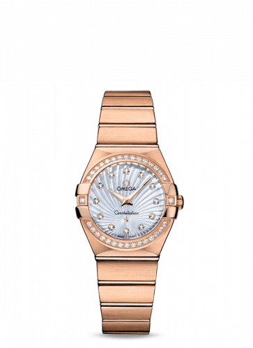 Omega Constellation Quartz 27 Brushed Red Gold / Diamond Bezel / MOP Supernova 123.55.27.60.55.001 Omega Constellation Quartz 27 Brushed Red Gold / Diamond Bezel / MOP Supernova 123.55.27.60.55.001