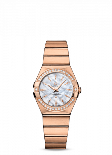 Omega Constellation Quartz 27 Brushed Red Gold / Diamond / MOP 123.55.27.60.55.002 Omega Constellation Quartz 27 Brushed Red Gold / Diamond / MOP 123.55.27.60.55.002