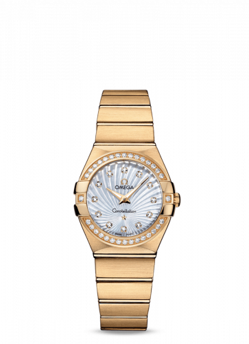 Omega Constellation Quartz 27 Brushed Yellow Gold / Diamond / MOP Supernova 123.55.27.60.55.003 Omega Constellation Quartz 27 Brushed Yellow Gold / Diamond / MOP Supernova 123.55.27.60.55.003