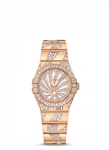 Omega Constellation Quartz 27 Polished Red Gold / Snow / Diamond Supernova 123.55.27.60.55.011 Omega Constellation Quartz 27 Polished Red Gold / Snow / Diamond Supernova 123.55.27.60.55.011