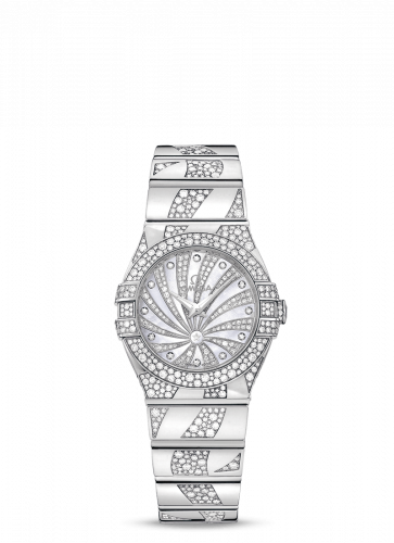 Omega Constellation Quartz 27 Polished White Gold / Snow / Diamond Supernova 123.55.27.60.55.012 Omega Constellation Quartz 27 Polished White Gold / Snow / Diamond Supernova 123.55.27.60.55.012