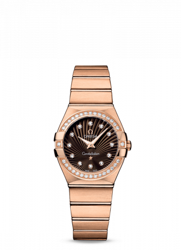 Omega Constellation Quartz 27 Brushed Red Gold / Diamond / Brown Supernova 123.55.27.60.63.001 Omega Constellation Quartz 27 Brushed Red Gold / Diamond / Brown Supernova 123.55.27.60.63.001