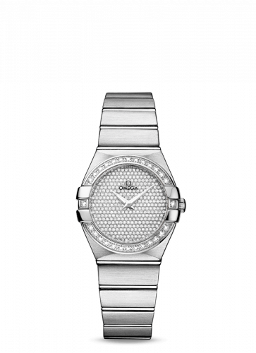 Omega Constellation Quartz 27 Brushed White Gold / Diamond / Diamond 123.55.27.60.99.001 Omega Constellation Quartz 27 Brushed White Gold / Diamond / Diamond 123.55.27.60.99.001