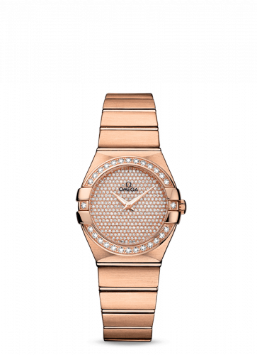 Omega Constellation Quartz 27 Brushed Red Gold / Diamond / Diamond 123.55.27.60.99.004 Omega Constellation Quartz 27 Brushed Red Gold / Diamond / Diamond 123.55.27.60.99.004