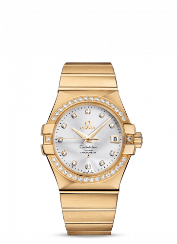 Omega Constellation Co-Axial 35 Yellow Gold / Diamond / Silver 123.55.35.20.52.002 Omega Constellation Co-Axial 35 Yellow Gold / Diamond / Silver 123.55.35.20.52.002