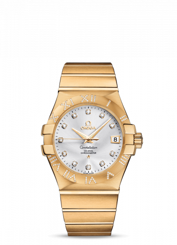 Omega Constellation Co-Axial 35 Yellow Gold / Diamond / Silver 123.55.35.20.52.004 Omega Constellation Co-Axial 35 Yellow Gold / Diamond / Silver 123.55.35.20.52.004