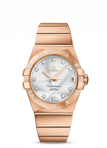 Omega Constellation Co-Axial 38 Red Gold / Diamond / Silver 123.55.38.21.52.007 Omega Constellation Co-Axial 38 Red Gold / Diamond / Silver 123.55.38.21.52.007