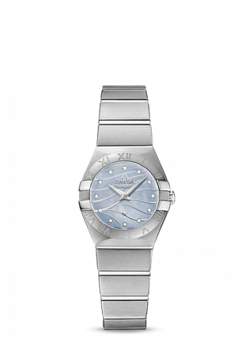 Omega Constellation Quartz 24 Brushed Stainless Steel / Blue MOP 123.10.24.60.57.001 Omega Constellation Quartz 24 Brushed Stainless Steel / Blue MOP 123.10.24.60.57.001