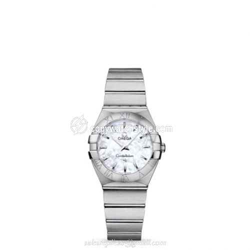 Omega Constellation Quartz 27 Brushed Stainless Steel / MOP 123.10.27.60.05.001 Omega Constellation Quartz 27 Brushed Stainless Steel / MOP 123.10.27.60.05.001