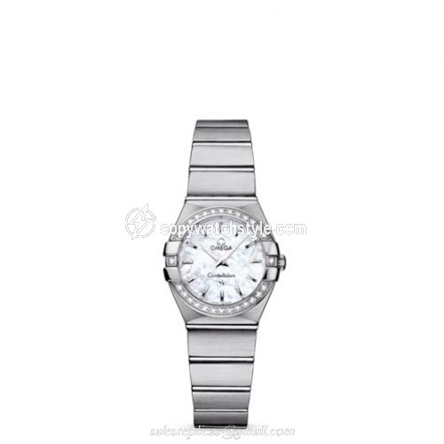 Omega Constellation Quartz 24 Brushed Stainless Steel / Diamond / MOP 123.15.24.60.05.001 Omega Constellation Quartz 24 Brushed Stainless Steel / Diamond / MOP 123.15.24.60.05.001