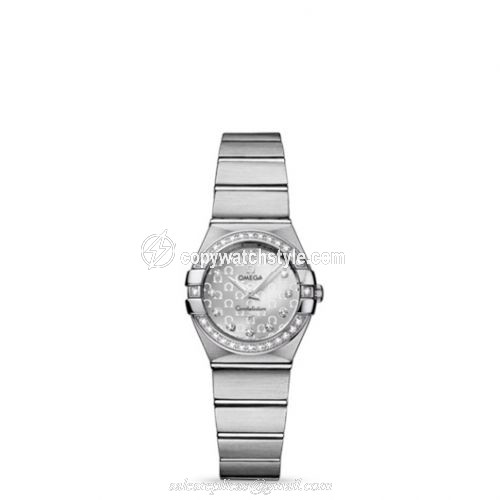 Omega Constellation Quartz 24 Brushed Stainless Steel / Diamond / Silver Omega 123.15.24.60.52.001