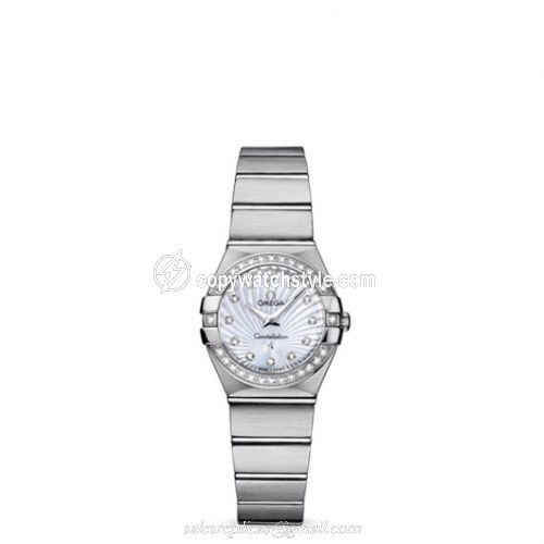 Omega Constellation Quartz 24 Brushed Stainless Steel / Diamond / MOP Supernova 123.15.24.60.55.002 Omega Constellation Quartz 24 Brushed Stainless Steel / Diamond / MOP Supernova 123.15.24.60.55.002