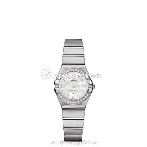 Omega Constellation Quartz 24 Brushed Stainless Steel / Diamond / Silver Omega 123.15.24.60.55.005 Omega Constellation Quartz 24 Brushed Stainless Steel / Diamond / Silver Omega 123.15.24.60.55.005