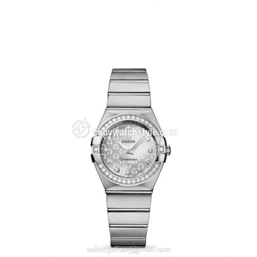 Omega Constellation Quartz 27 Brushed Stainless Steel / Diamond / Silver Omega 123.15.27.60.52.001 Omega Constellation Quartz 27 Brushed Stainless Steel / Diamond / Silver Omega 123.15.27.60.52.001