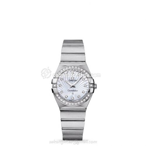 Omega Constellation Quartz 27 Brushed Stainless Steel / Diamond / MOP Supernova 123.15.27.60.55.002 Omega Constellation Quartz 27 Brushed Stainless Steel / Diamond / MOP Supernova 123.15.27.60.55.002
