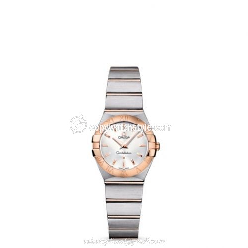 Omega Constellation Quartz 24 Brushed Stainless Steel / Red Gold / Silver 123.20.24.60.02.001