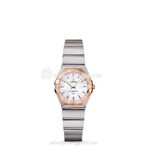 Omega Constellation Quartz 24 Brushed Stainless Steel / Red Gold / MOP 123.20.24.60.05.001 Omega Constellation Quartz 24 Brushed Stainless Steel / Red Gold / MOP 123.20.24.60.05.001