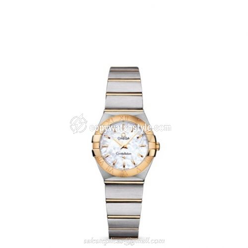 Omega Constellation Quartz 24 Brushed Stainless Steel / Yellow Gold / MOP 123.20.24.60.05.002 Omega Constellation Quartz 24 Brushed Stainless Steel / Yellow Gold / MOP 123.20.24.60.05.002