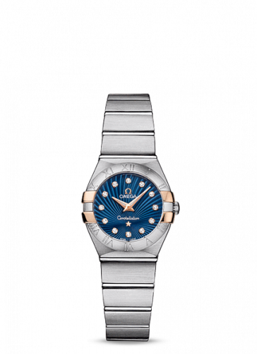 Omega Constellation Quartz 24 Brushed Stainless Steel / Gold Claws / Blue Supernova 123.20.24.60.53.002 Omega Constellation Quartz 24 Brushed Stainless Steel / Gold Claws / Blue Supernova 123.20.24.60.53.002
