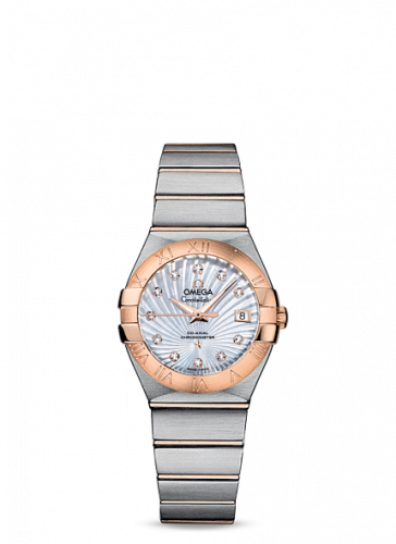Omega Constellation Co-Axial 27 Brushed Stainless Steel / Red Gold / MOP Supernova 123.20.27.20.55.001 Omega Constellation Co-Axial 27 Brushed Stainless Steel / Red Gold / MOP Supernova 123.20.27.20.55.001